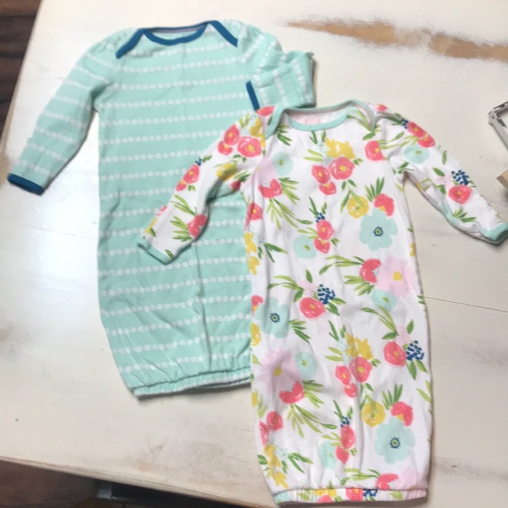 Baby Girl 0-6 Month Sleeper Gowns